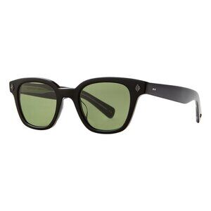 New GARRETT LEIGHT Naples Black Square 2084 BK/PGN Sunglasses Women